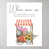 Flower cart vrijgezellenfeest - Waar waren we Poster (Voorkant)