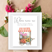 Flower cart vrijgezellenfeest - Waar waren we Poster