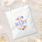  Flower Cascade Baby shower Bedankzakje (Geknipt)