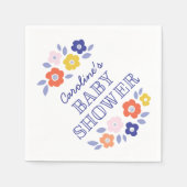  Flower Cascade Baby shower Servet (Voorkant)