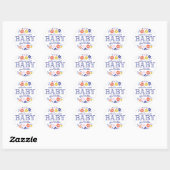 Flower Cascade Baby shower Sticker (Vel)