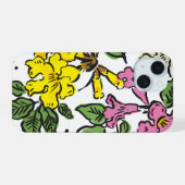Flower case iPhone 15 Case (Achterkant horizontaal)