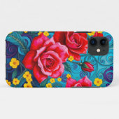 Flower Case-Mate iPhone Case (Achterkant (horizontaal))