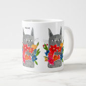 Flower Cat Grote Koffiekop (Voorkant rechts)