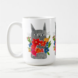 Flower Cat Koffiemok