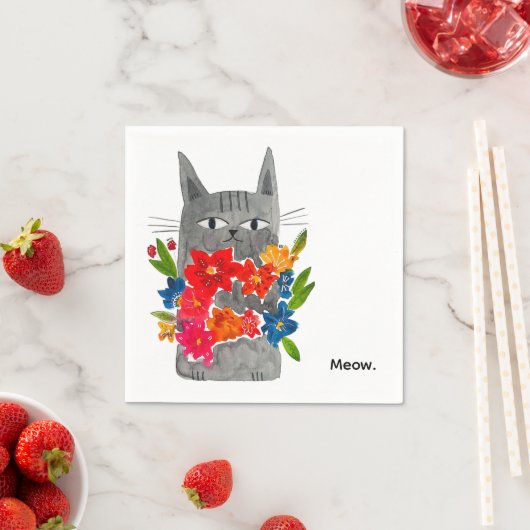 Flower Cat Servet (Insitu)