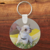 Flower Chihuahua Sleutelhanger (Voorkant)