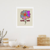 Flower Child Poster Print (Keuken)