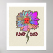 Flower Child Poster Print (Voorkant)