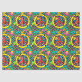 Flower Child Psychedelische Gemengde Media Tissuepapier (Voorkant)