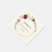 Flower Circle Bruiloft Vrijgezellenfeest Servet (Hoek)