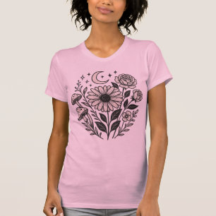 Flower Cluster Vrouwen Bella+Canvas Slim Fit T-shi T-shirt