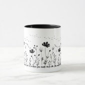 Flower Coffee Mok - 11oz, Bloemen op Aarde Mok (Midden)