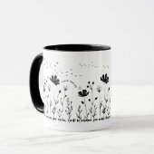 Flower Coffee Mok - 11oz, Bloemen op Aarde Mok (Voorkant links)