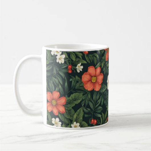Flower Coffee Morning Unisex Mok elke dag (Links)