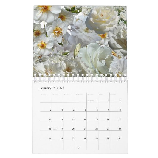Flower Collage Kalender (Jan 2026)