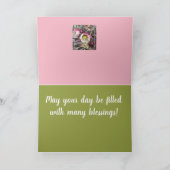 FLOWER COLLAGE VERJAARDAG GROET KAART (Binnen)