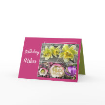 FLOWER COLLAGE VERJAARDAG GROET