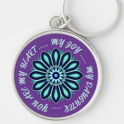 FLOWER COLOURFULL GIFT FOR MOM DAD SISTER SON BOSS SLEUTELHANGER (Voorkant)