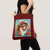Flower Corgi Tote Bag (Dichtbij)