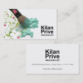 "Flower Cosmetics" — Makeup Artist, Cosmetoloog Visitekaartje (Voorkant / Achterkant)