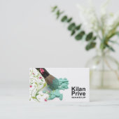 "Flower Cosmetics" — Makeup Artist, Cosmetoloog Visitekaartje (Staand voorkant)