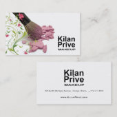 "Flower Cosmetics" — Makeup Artist, Cosmetoloog Visitekaartje (Voorkant / Achterkant)