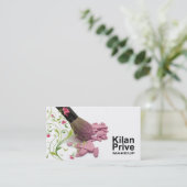 "Flower Cosmetics" — Makeup Artist, Cosmetoloog Visitekaartje (Staand voorkant)