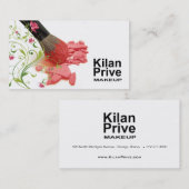 "Flower Cosmetics" — Makeup Artist, Cosmetoloog Visitekaartje (Voorkant / Achterkant)
