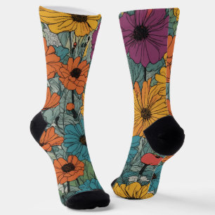 Flower Crew Sokken – Stijlvol bloemontwerp