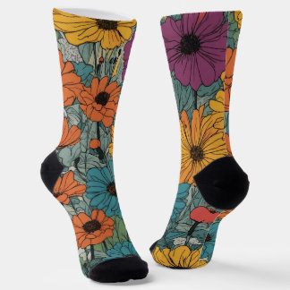 Flower Crew Sokken – Stijlvol bloemontwerp