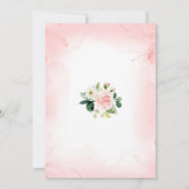 Flower Cross Baptism Invitation, Floral Christian Kaart (Achterkant)