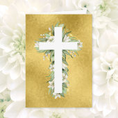 Flower Cross Faith Kaart