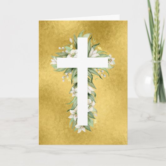 Flower Cross Faith Kaart (Voorkant)