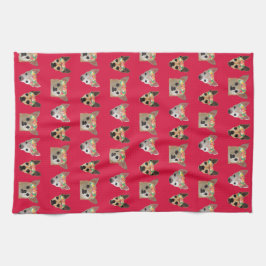 Flower Crown Chihuahuas Theedoek