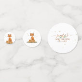 Flower Crown Fox Party Confetti (Voorkanten)