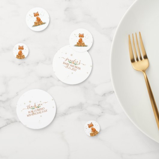 Flower Crown Fox Party Confetti (Groep)