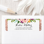 Flower Crown Glitter Roos Gold Return Etiket (Insitu)
