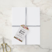 Flower Crown Glitter Vrijgezellenfeest Dank u Roos Cadeaulabel (Met Touw)