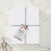 Flower Crown Vrijgezellenfeest Dank u Cadeau Label Cadeaulabel (Met Touw)