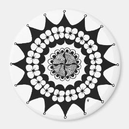 Flower Crown Zen Mandala Magneet