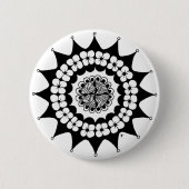 Flower Crown Zen Mandala Ronde Button 5,7 Cm (Voorkant)