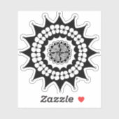 Flower Crown Zen Mandala Sticker (Vel)