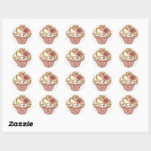 Flower Cupcake Stickers (Vel)