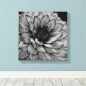 Flower Dahlia Canvas Afdruk (Insitu (Houten vloer))