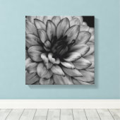 Flower Dahlia Canvas Afdruk (Insitu (Houten vloer))