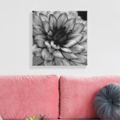 Flower Dahlia Canvas Afdruk (Insitu (Woonkamer))