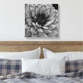 Flower Dahlia Canvas Afdruk (Insitu (Slaapkamer))