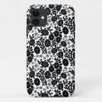 Flower Daisy Zwart Patroon