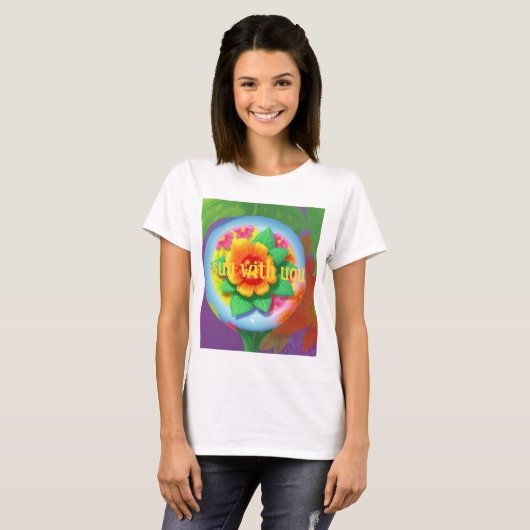Flower Dames T-shirt (Voorkant volledig)